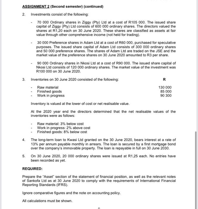 assignment marks december 2022