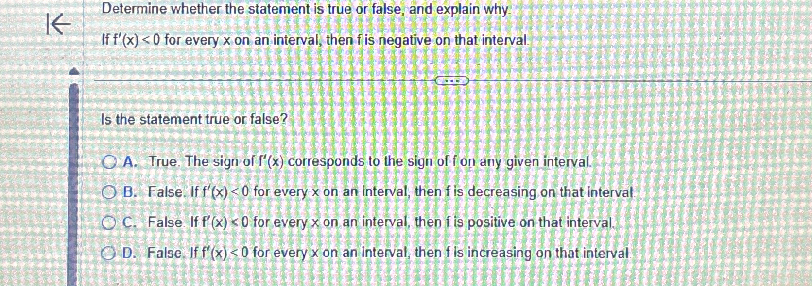 Solved Determine whether the statement is true or false, and | Chegg.com