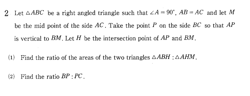 Solved 2 Let AABC be a right angled triangle such that A = | Chegg.com