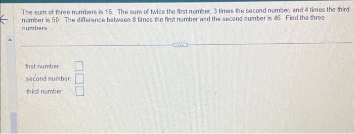the sum of 16 and 4 times a number