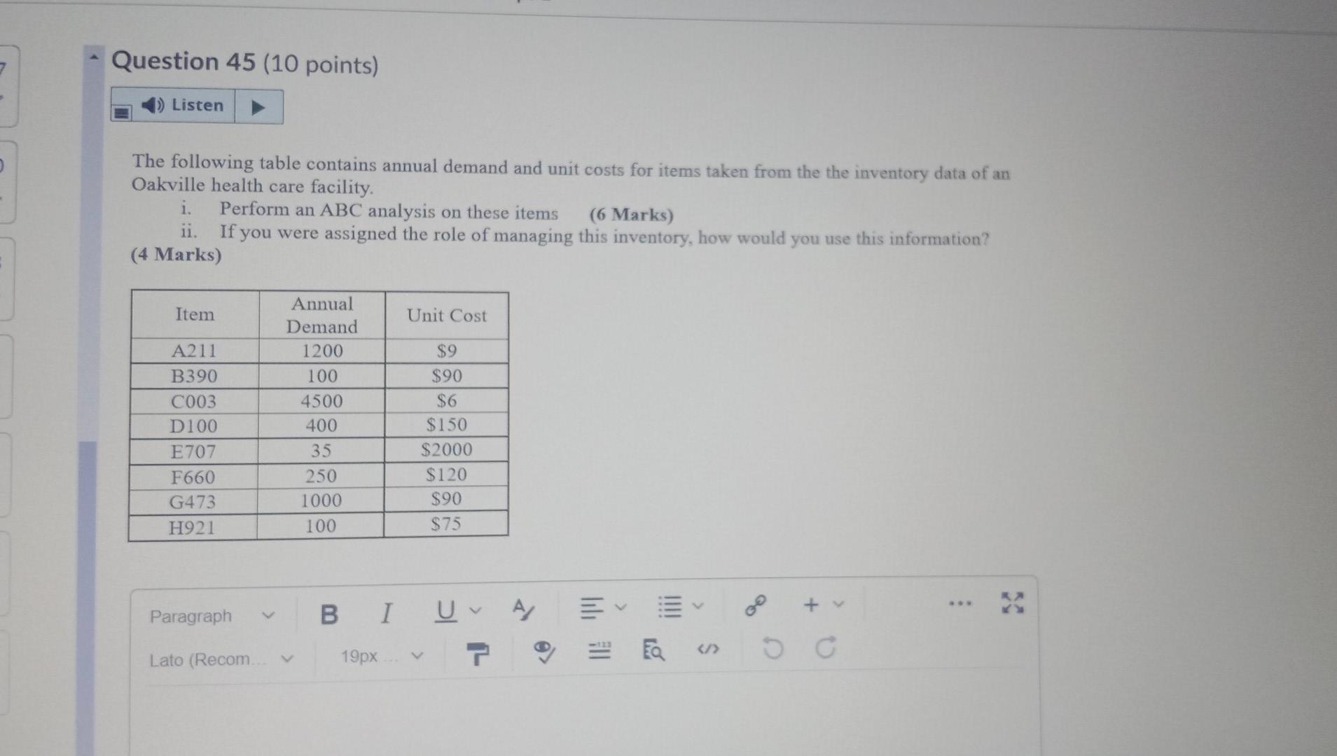 Solved Question 41 (10 points) ) Listen 1. A small photocopy | Chegg.com