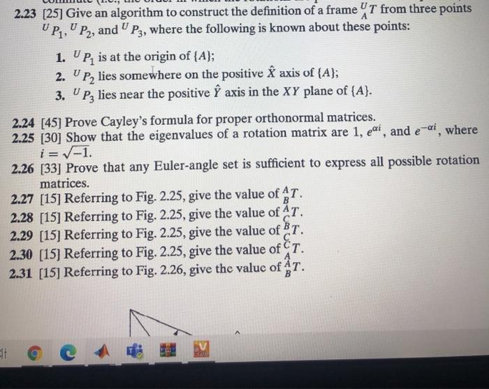 Solved 2.23 [25] Give an algorithm to construct the | Chegg.com