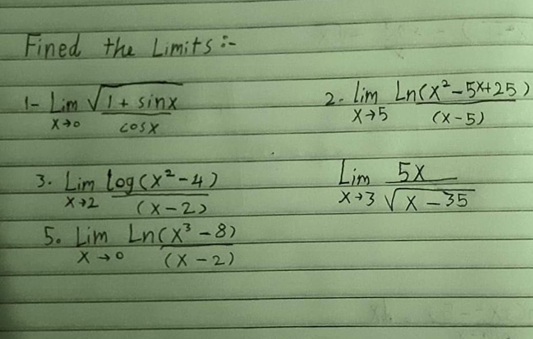 solved-fined-the-limits-1-limx-0cosx1-sinx-2-chegg