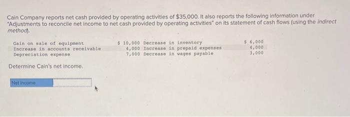 solved-cain-company-reports-net-cash-provided-by-operating-chegg