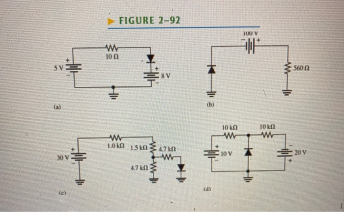 Solved Section 2-3 Diode Models 7. Determine Whether Each | Chegg.com