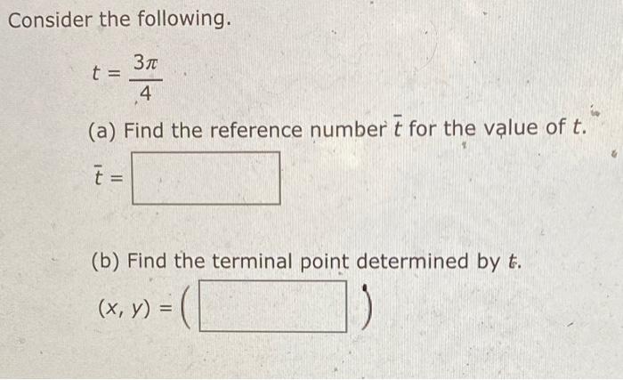 Solved Consider the following. t = 37 쯤 370 4 (a) Find the | Chegg.com