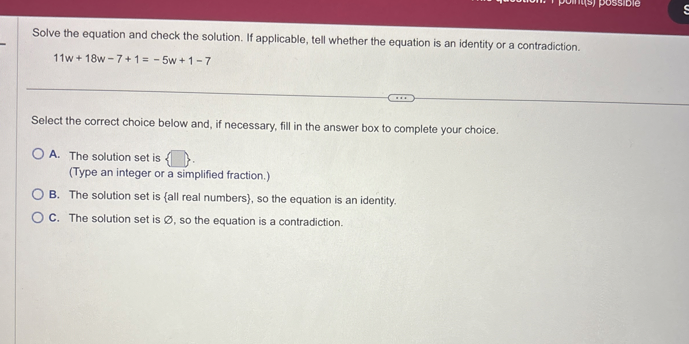 Solved Solve the equation and check the solution. If | Chegg.com