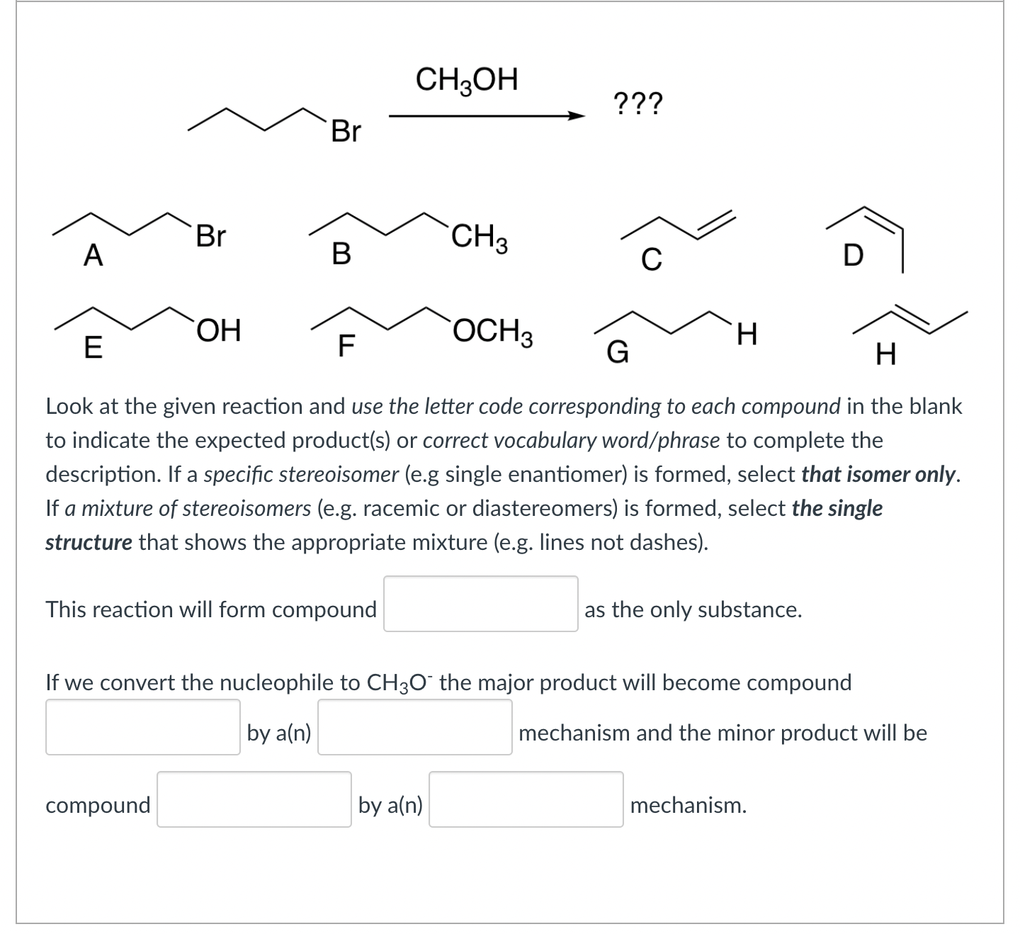Solved Look at the given reaction and use the letter code | Chegg.com