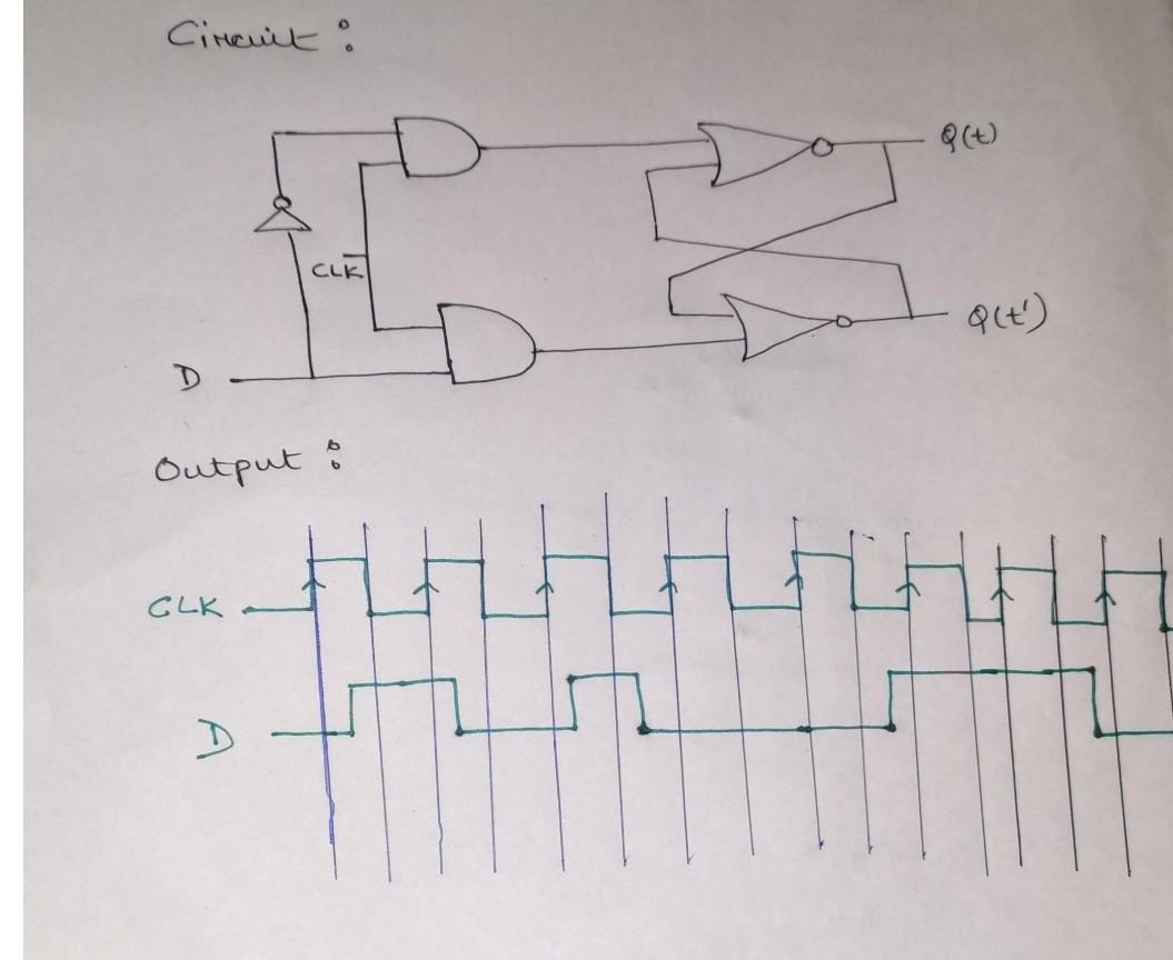 Solved Dflip flop using transmission gate ill D Latch 2