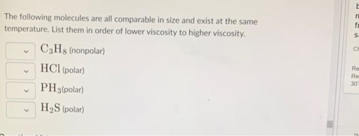 Solved Select all of the following molecules which are | Chegg.com