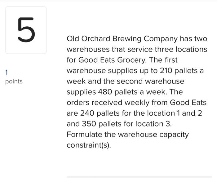 Old Orchard Brewing Company has two warehouses that