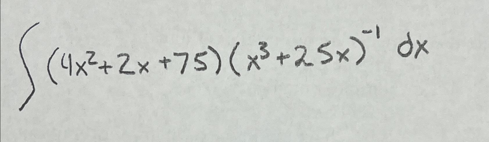 4x 3 2 2x 1 )( x 1 )= 75