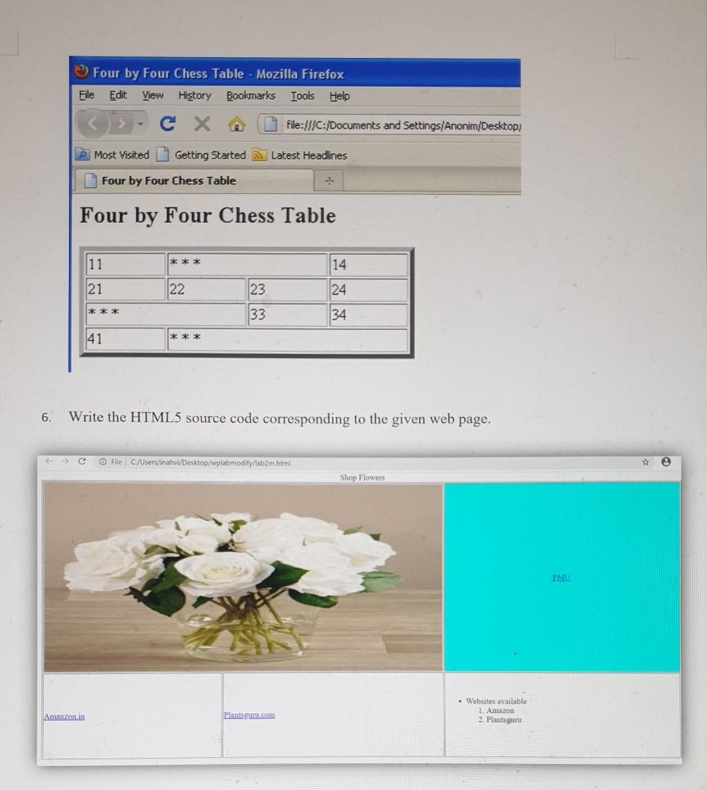 Solved 1. Write an html file that looks as follows: e Lists | Chegg.com