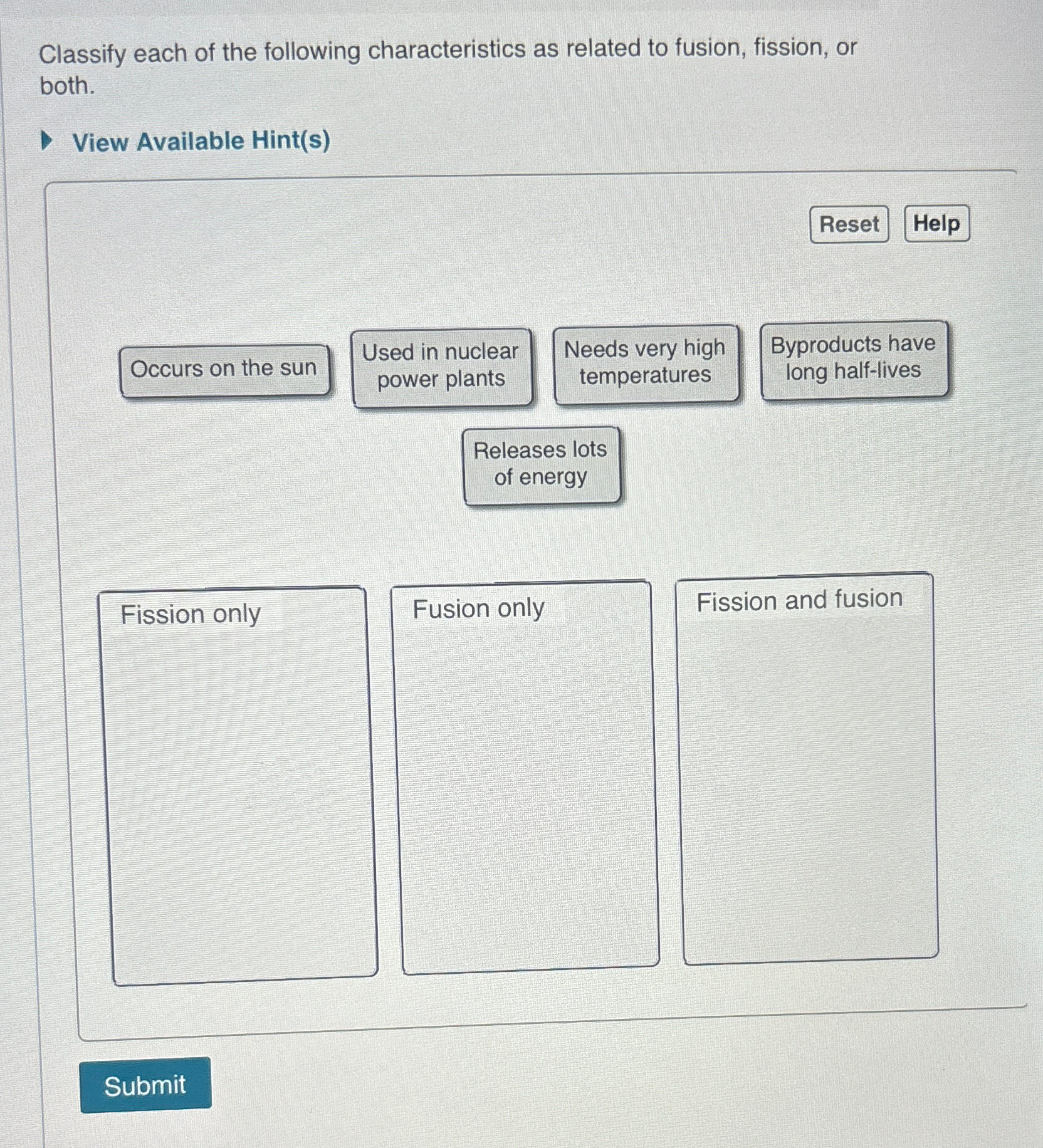 Solved Classify each of the following characteristics as | Chegg.com
