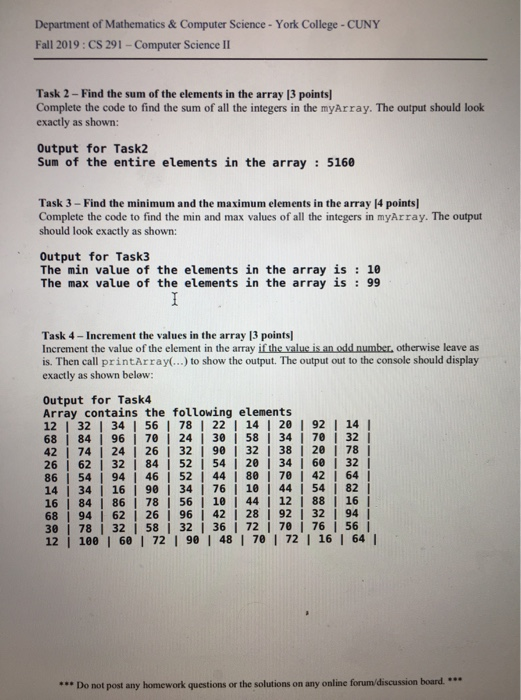 Solved Output for Taskl Importing data Import done! Array | Chegg.com