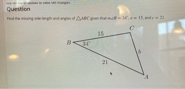 sas triangle calculator