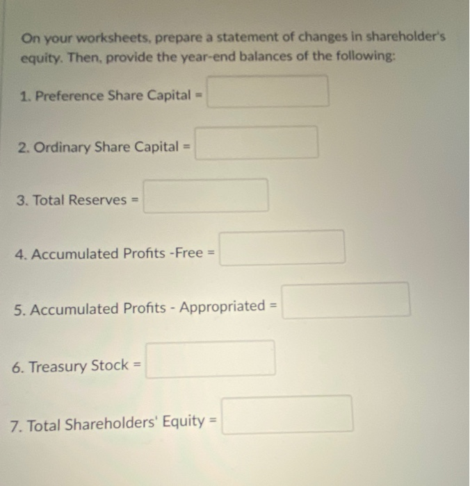 Solved The Following Selected Ledger Balances Are Taken From | Chegg.com