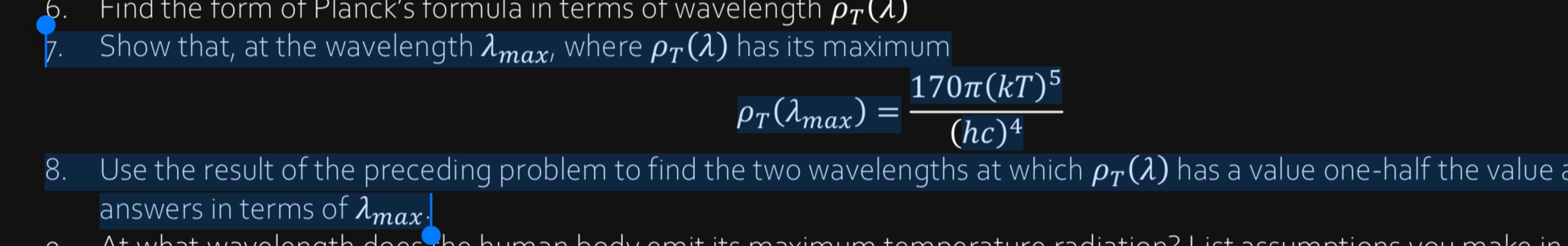 Solved Find the form of Planck's formula in terms of | Chegg.com