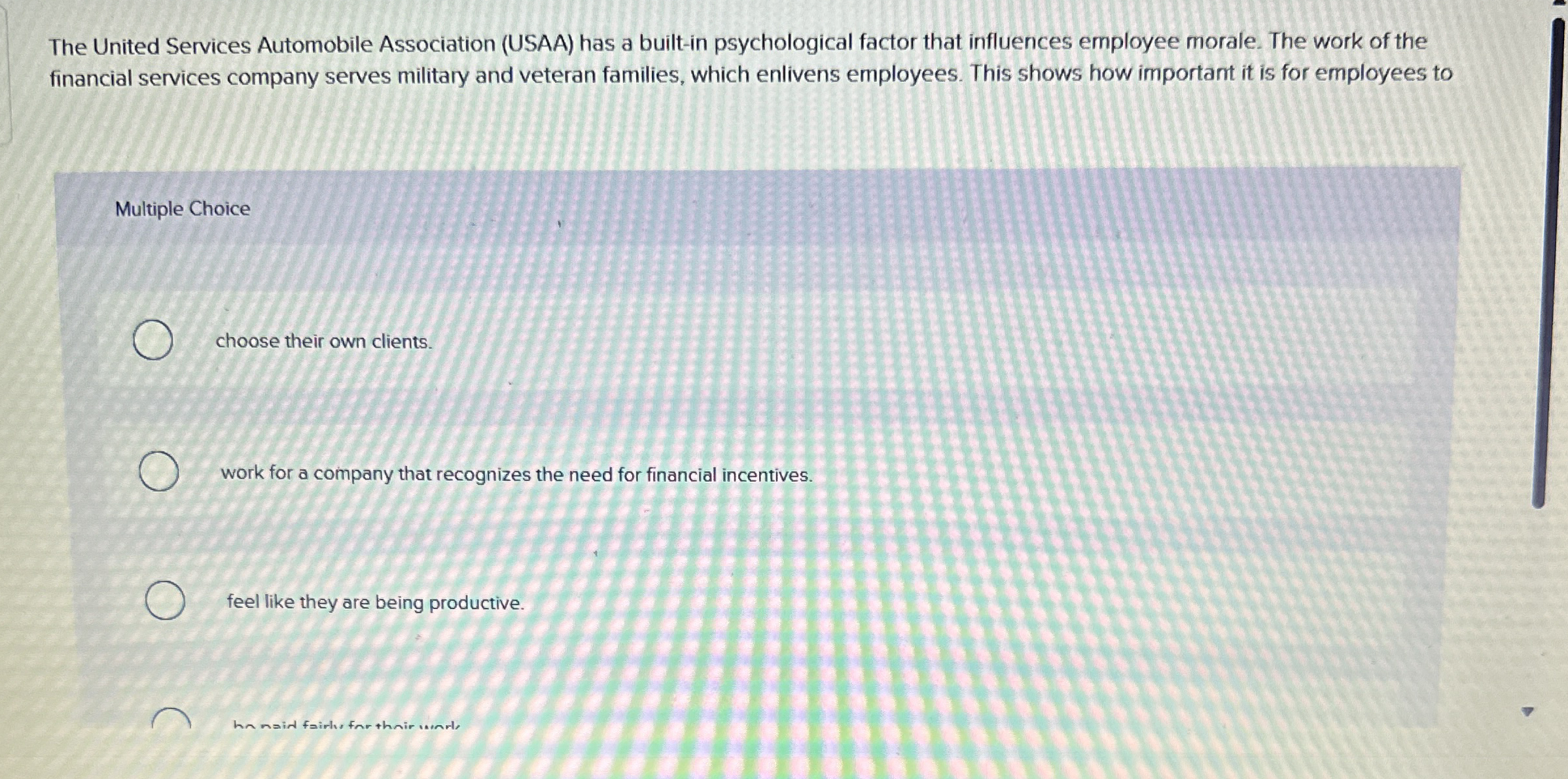 Solved The United Services Automobile Association (USAA) | Chegg.com