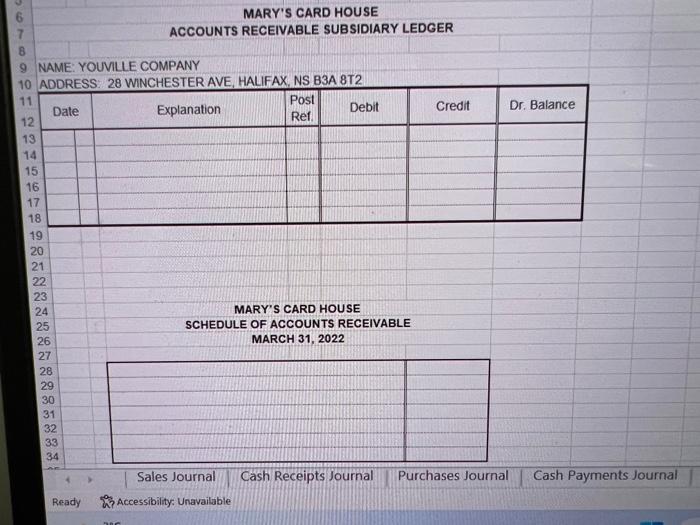 please help me answer the problems( sales journal, | Chegg.com