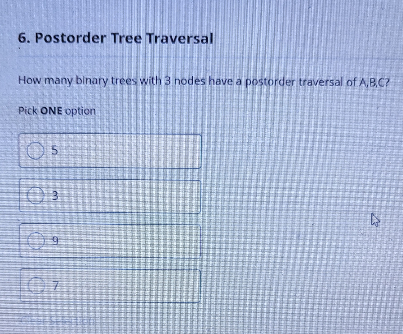 Solved Postorder Tree TraversalHow many binary trees with 3 | Chegg.com
