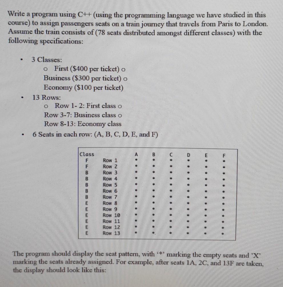 Solved Write a program using CH (using the programming | Chegg.com