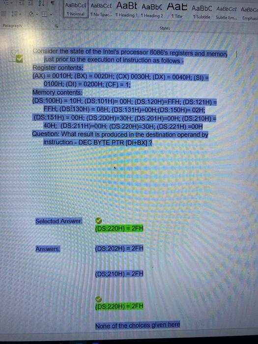 HI AaBbcci AaBbcc AaBt AaBbc Aa AaBbc AaBbcc Aabbce | Chegg.com