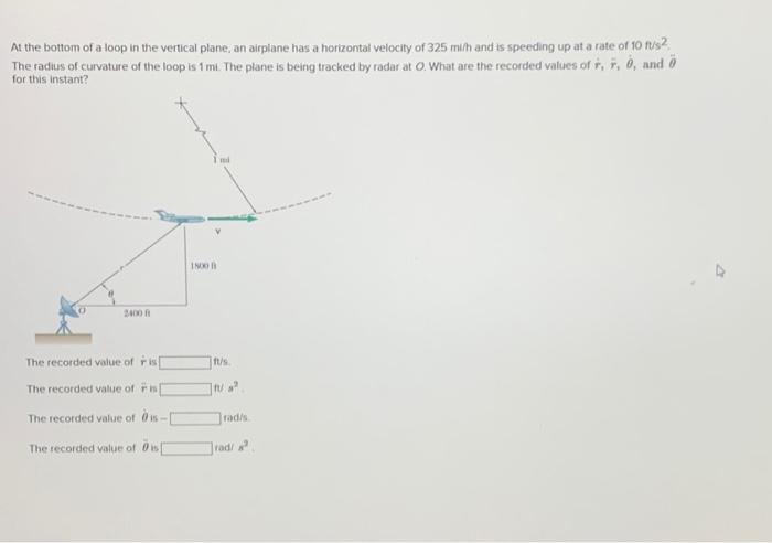 Solved At The Bottom Of A Loop In The Vertical Plane, An | Chegg.com