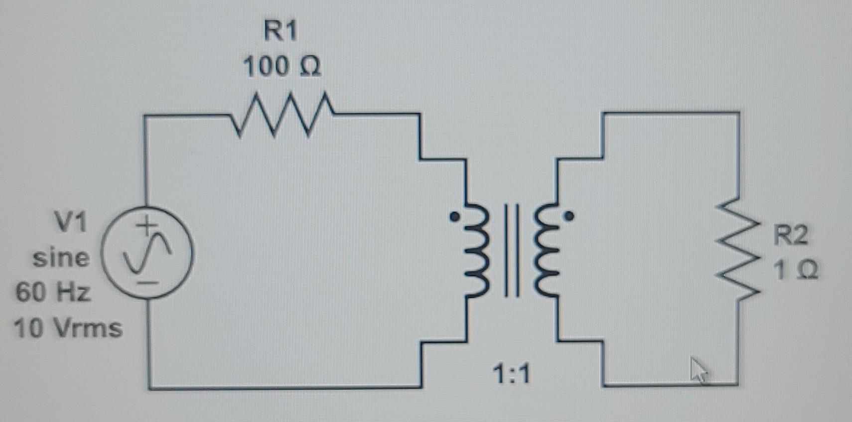 Solved 1. Construct the circuit in the CIRCUIT JS simulator. | Chegg.com