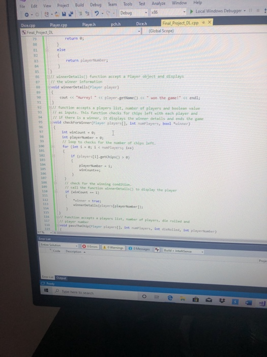 Solved I need help with this code. it works but how do I get | Chegg.com