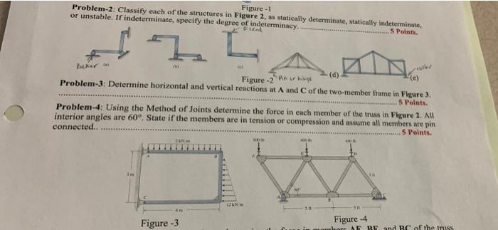 Solved Figure -1 Problem-2: Classify each of the structures | Chegg.com