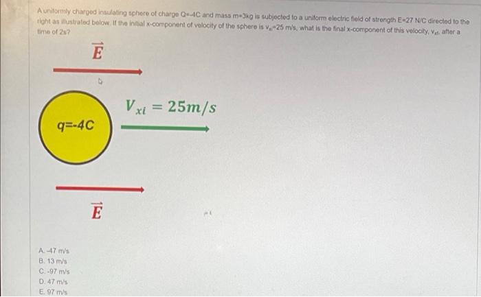 Solved A uniformly charged insulating sphere of charge Q4C | Chegg.com