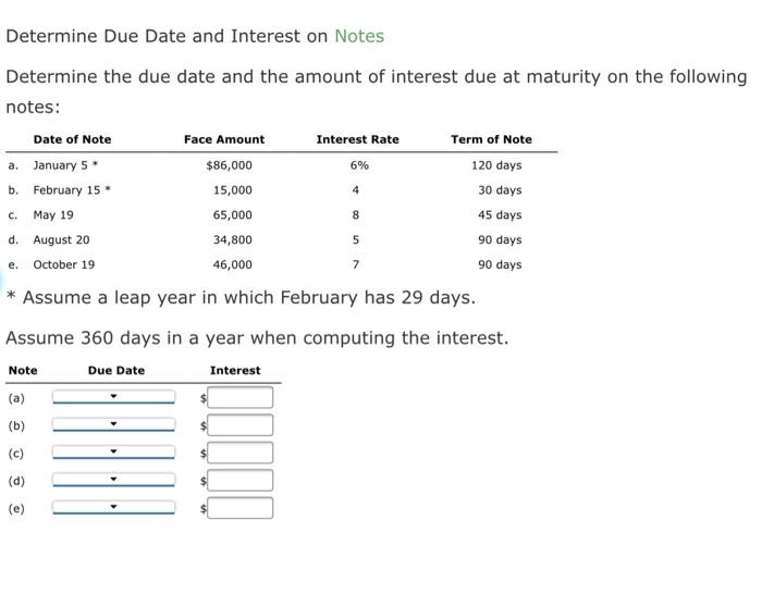 solved-4-determine-due-date-and-interest-on-notes-determine-chegg