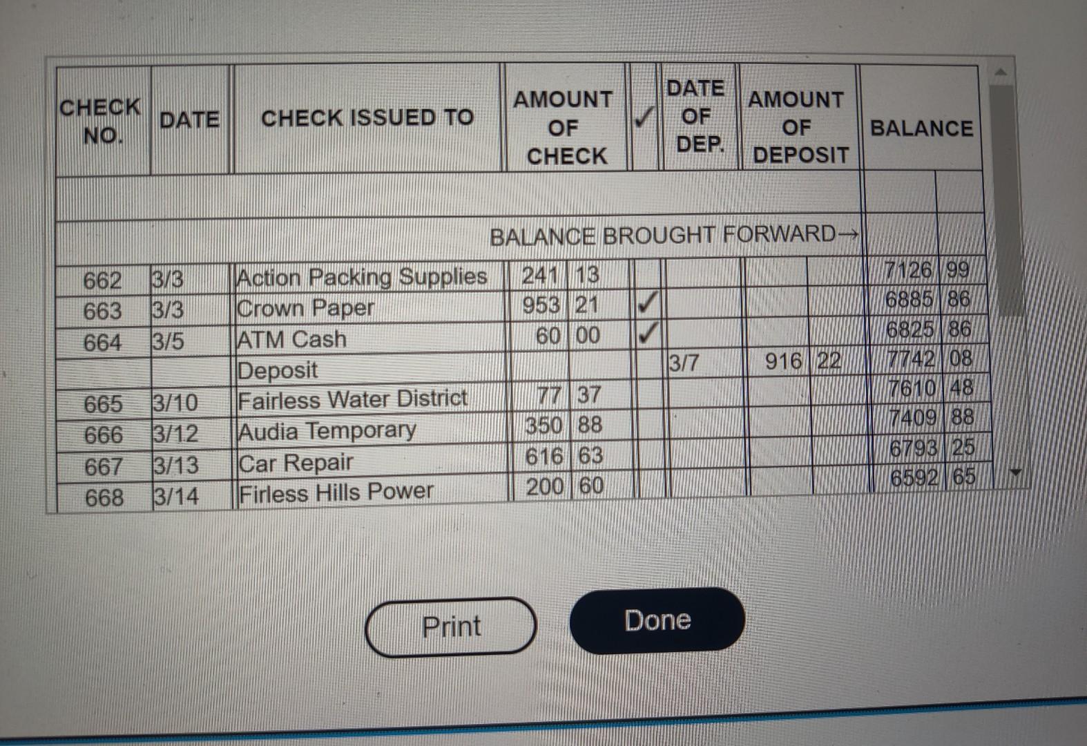 Reconcile The Given Checking Account. Compare The | Chegg.com