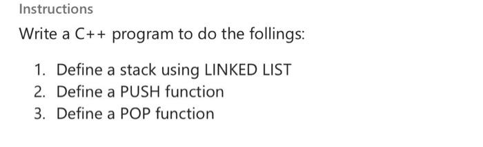 Solved Instructions Write a C++ program to do the follings: | Chegg.com