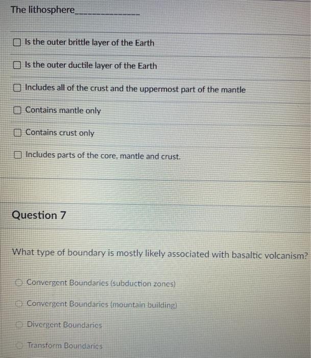 the hard and brittle outer layer of the earth is known as