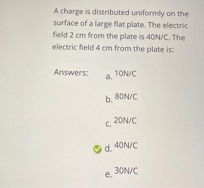 Solved A charge is distributed uniformly on t surface of a | Chegg.com
