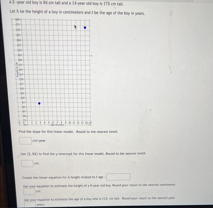 solved-a-3-year-old-boy-is-94-cm-tall-and-a-14-year-old-boy-chegg