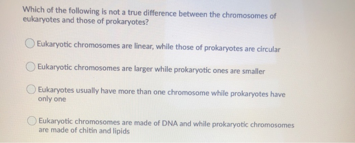 Solved Which of the following is not a true difference | Chegg.com