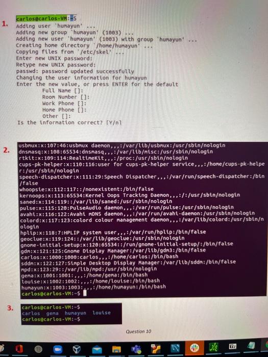 Solved a) write the command that output #1b) write the | Chegg.com