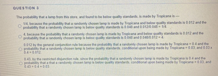 QUESTION 1 0.5 points Save As The probability that a | Chegg.com