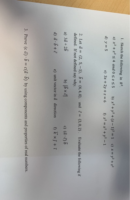 Solved 1 Sketch The Following In R3 A X2z2 4 And 0 S Zs Chegg Com