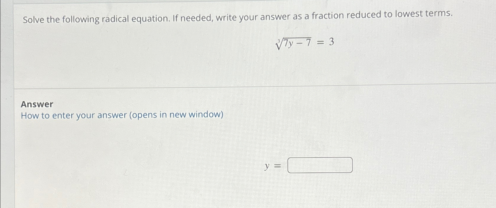 solved-solve-the-following-radical-equation-if-needed-chegg