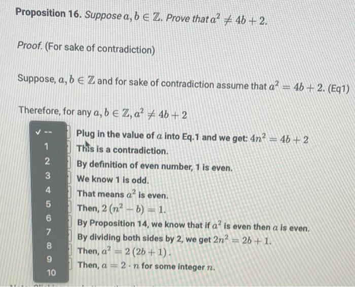 Solved Proposition 16. Suppose A, B E Z. Prove That A² + 4b | Chegg.com