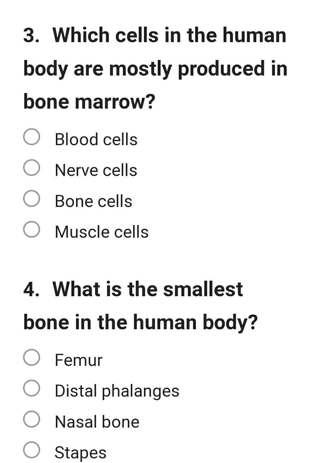 Solved 3. Which cells in the human body are mostly produced | Chegg.com
