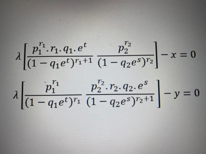 Solved By solving these two equations together find the | Chegg.com