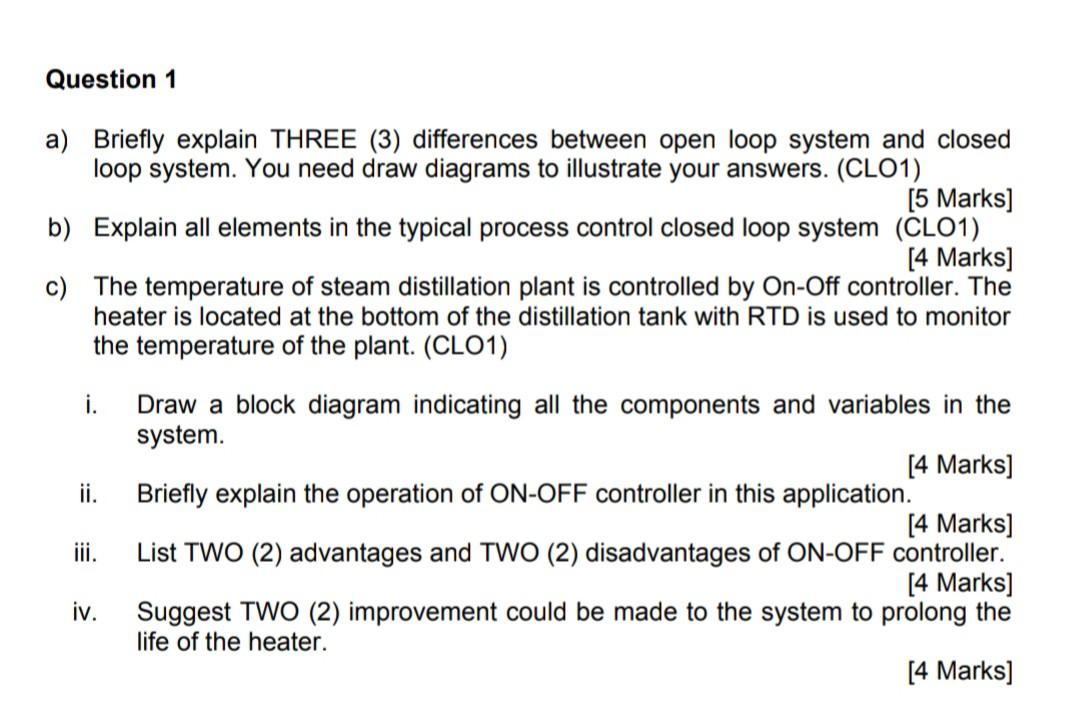 Solved Question 1 a Briefly explain THREE 3 differences Chegg