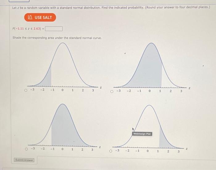 Solved Letz be a random variable with a standard normal | Chegg.com