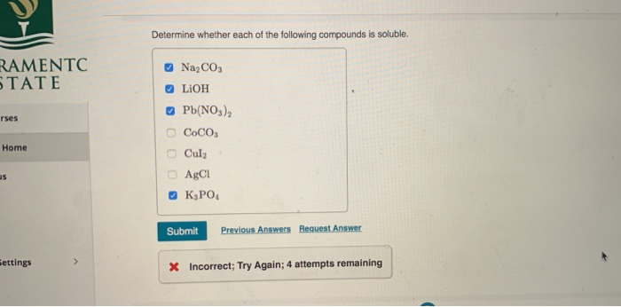 Solved Determine whether each of the following compounds is | Chegg.com