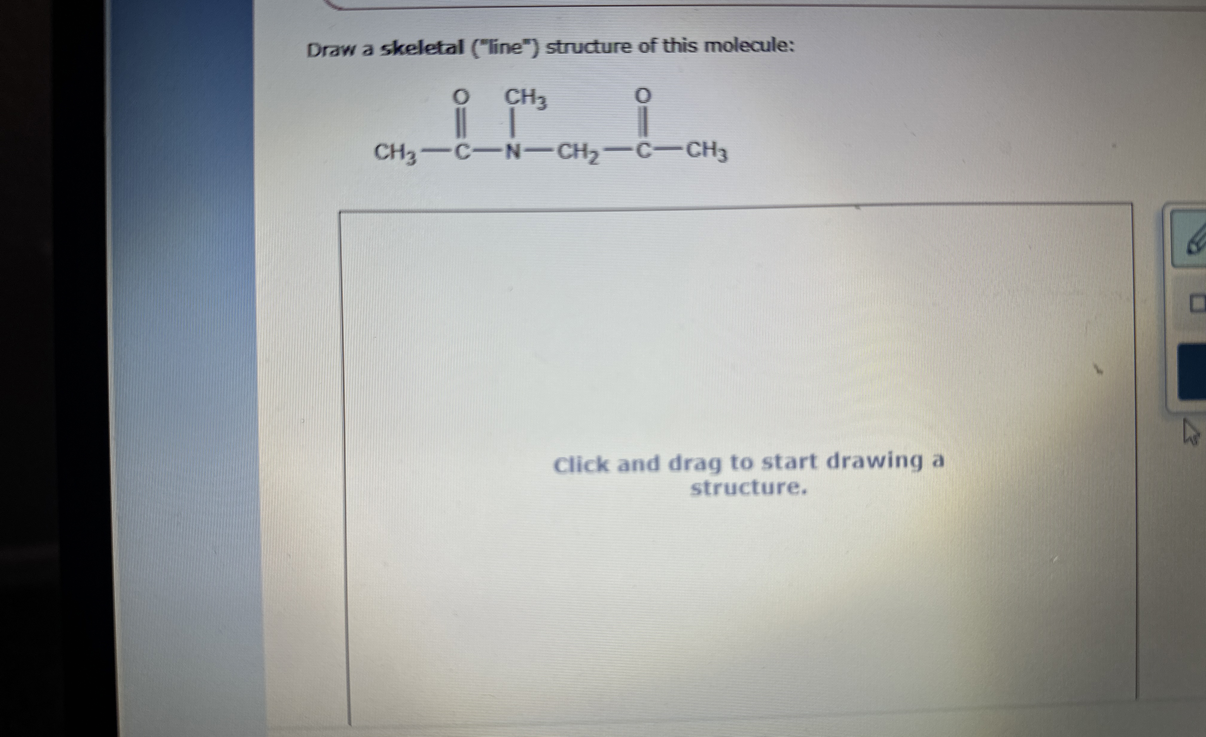 Solved Draw A Skeletal Ine Structure Of This Chegg Com